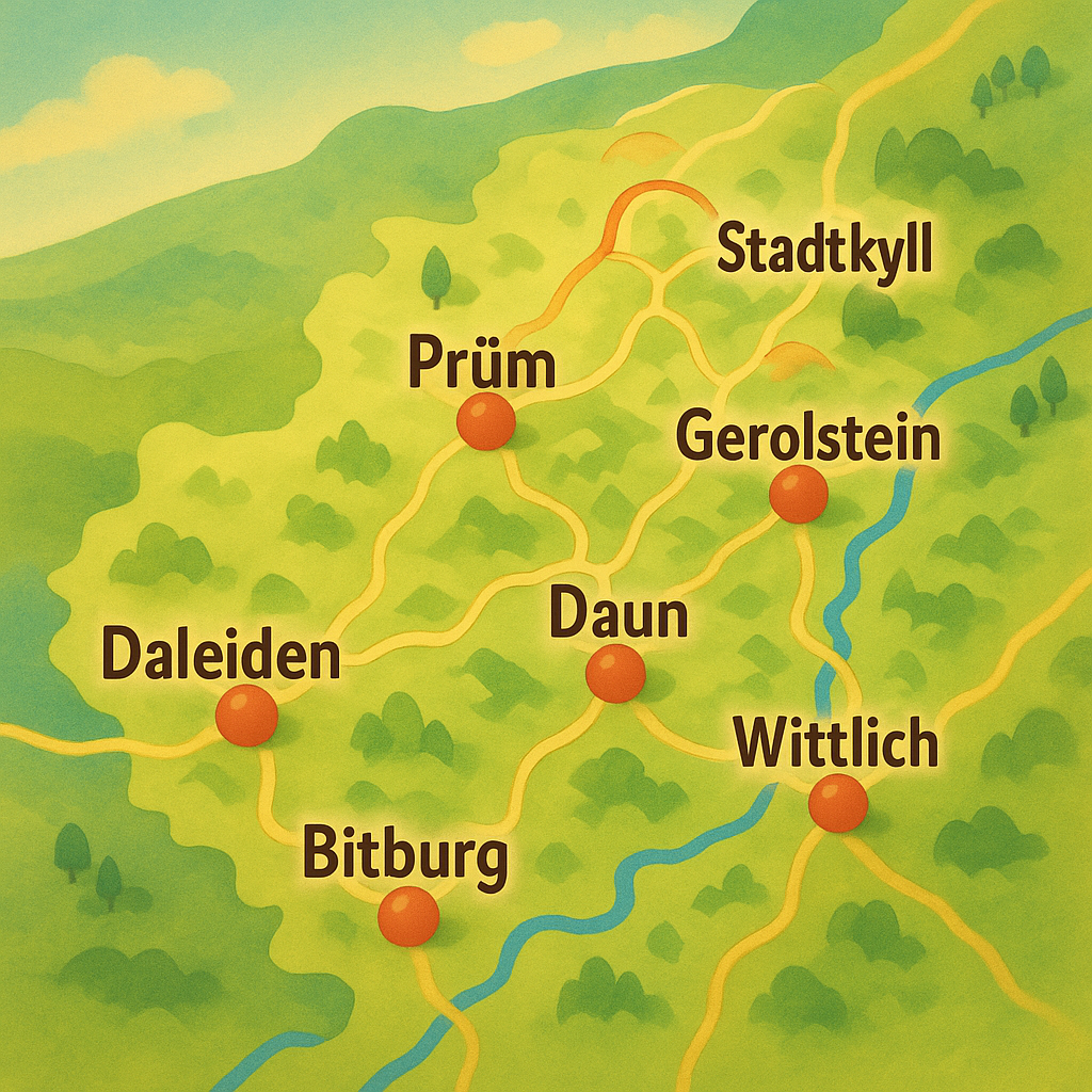 Einsatzgebiet f&uuml;r Arzt- und Klinikfahrten in der Region